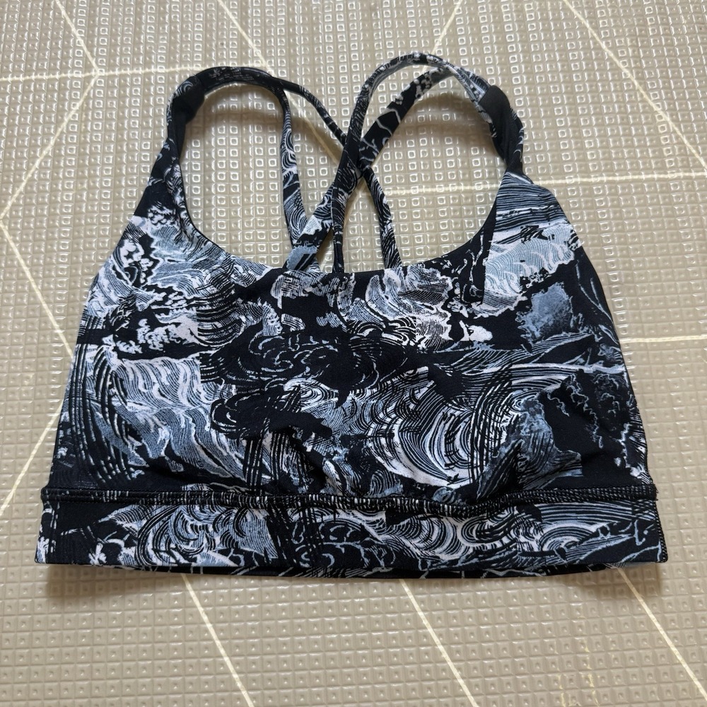 Lululemon Energy Bra 2 Eternal Wave Starlight Black LW2AAKS